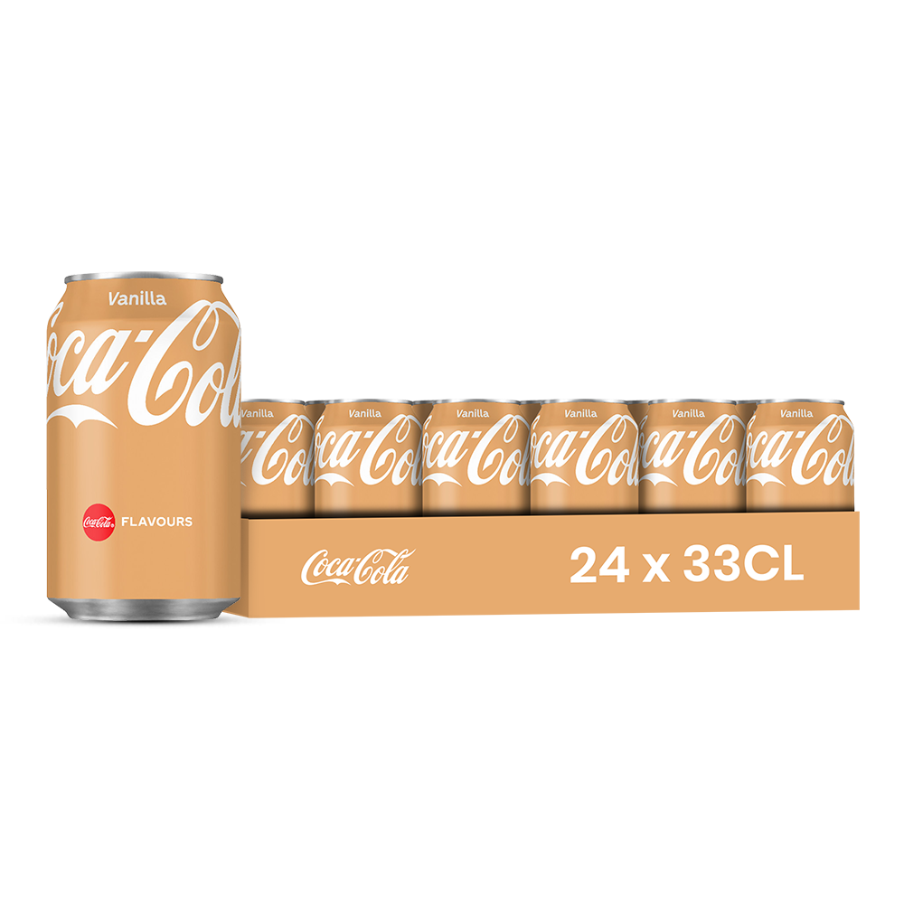 Coca Cola Vanille (DK) Pack 24 x 33CL – Soda Vanille Canettes