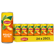 Lipton Ice Tea Pêche – Pack de 24 Canettes (24 x 25cl) | Thé Glacé Rafraîchissant