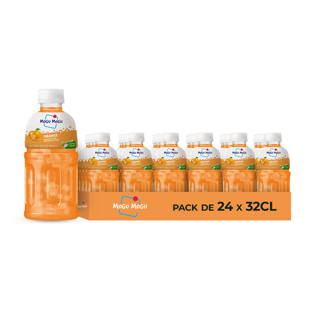 Mogu Mogu Orange – Pack de 24 x 32CL | Boisson Orange Fruité