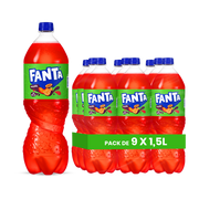 Fanta Exotique (EU) – Pack de 9 Bouteilles (9 x 1,5L) | Saveur Tropicale