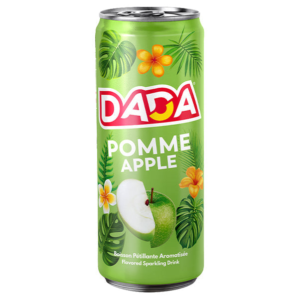 Dada Pomme – Pack de 24 Canettes (24 x 33cl) | Soda Goût Pomme Acidulée