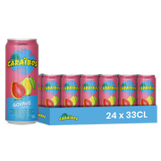 Caraïbos Goyave – Pack de 24 Canettes (24 x 33cl) | Jus Exotique à la Goyave