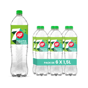 7UP Mojito Zero – Pack de 6 Bouteilles (6 x 1,5L) | Citron Vert & Menthe Sans Sucres