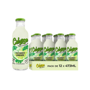 Calypso Cucumber Limeade – Pack de 12 Bouteilles 473ML | Limonade Concombre Citron Vert