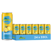 Caraïbos Ananas – Pack de 24 Canettes (24 x 33cl) | Jus d'Ananas Naturel
