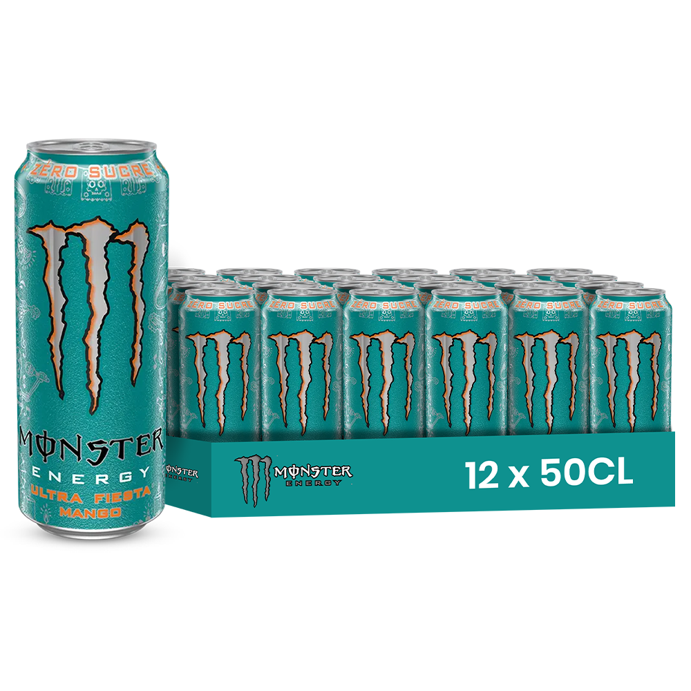 Monster Energy Ultra Fiesta Mango Pack 12 x 50CL – Saveur Mangue Tropicale