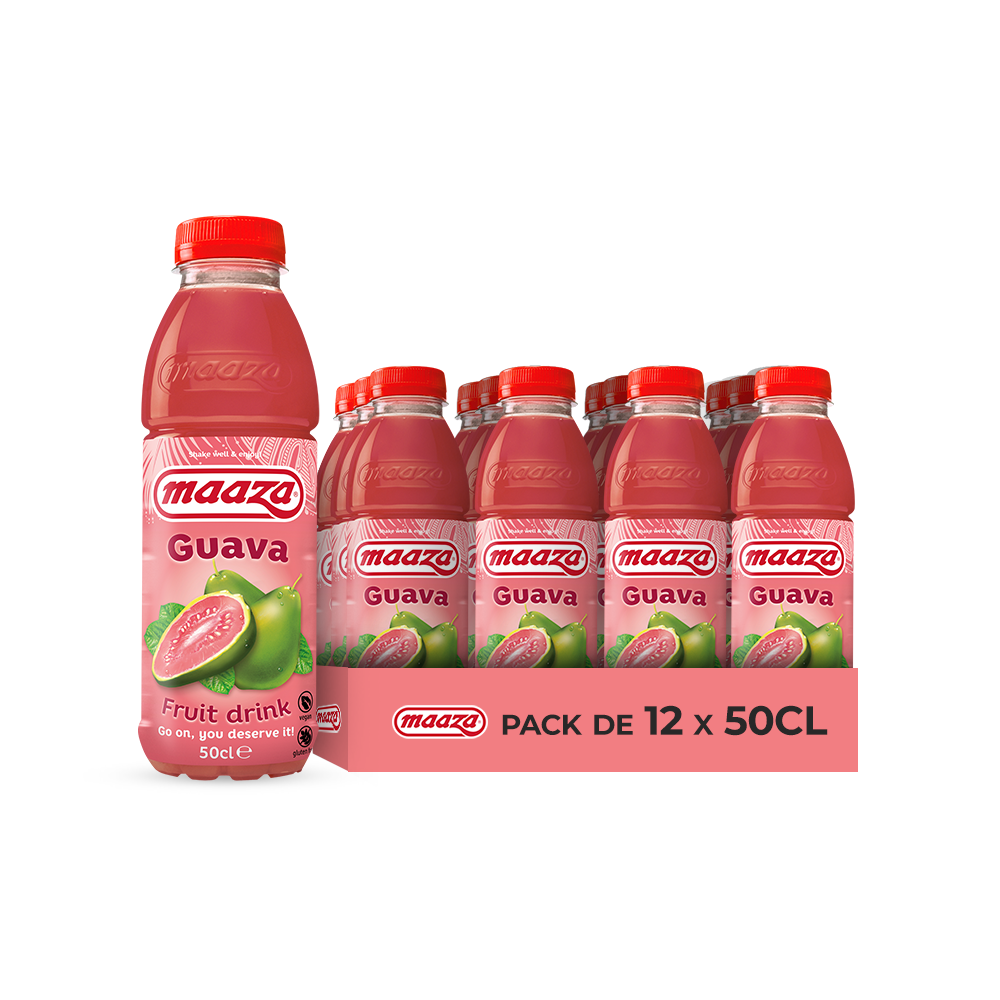 Maaza Goyave – Pack de 12 x 50CL | Boisson Fruitée Goyave