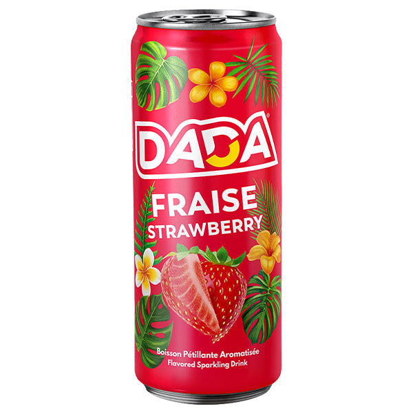 Dada Fraise – Pack de 24 Canettes (24 x 33cl) | Boisson Gazeuse à la Fraise