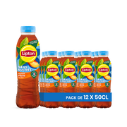 Lipton Ice Tea Pêche Sans Sucres Pack 12 x 50CL – Boisson Thé Glacé Pêche Sans Sucre
