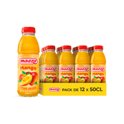 Maaza Mangue – Pack de 12 Bouteilles (12 x 50cl) | Jus de Mangue Pratique à emporter