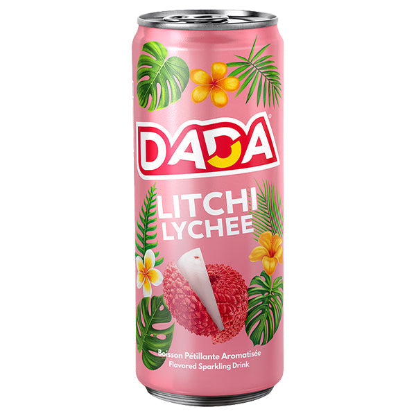 Dada Litchi – Pack de 24 Canettes (24 x 33cl) | Soda Parfumé au Litchi