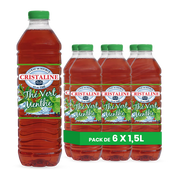 Cristaline Thé Vert Menthe – Pack de 6 Bouteilles (6 x 1,5L) | Thé Glacé Fraîcheur Mentholée