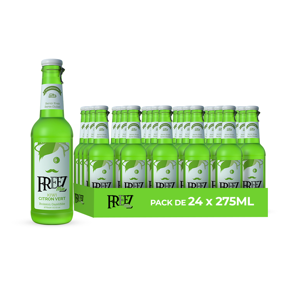 Freezmix Kiwi & Lime Pack 24 x 275ML – Boisson Saveur Kiwi & Citron Vert