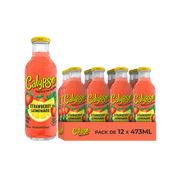 Calypso Strawberry Lemonade – Pack de 12 Bouteilles 473ML | Limonade Fraise Naturelle