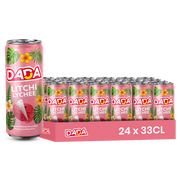Dada Litchi – Pack de 24 Canettes (24 x 33cl) | Soda Parfumé au Litchi