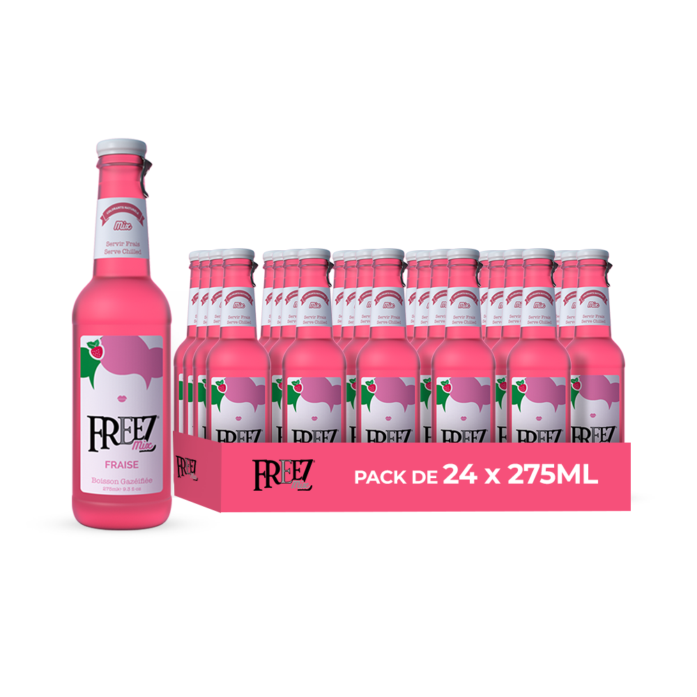 Freezmix Fraises Pack 24 x 275ML – Boisson Saveur Fraise