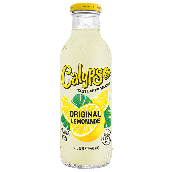 Calypso Original Lemonade – Pack de 12 Bouteilles 473ML | Limonade Originale Rafraîchissante