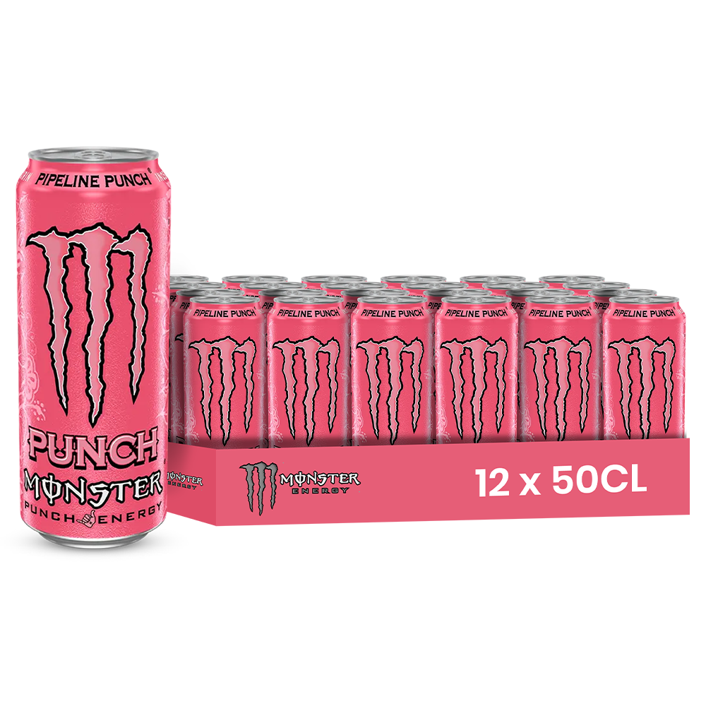 Juiced Monster Pipeline Punch Pack 12 x 50CL – Boisson Énergie Exotique