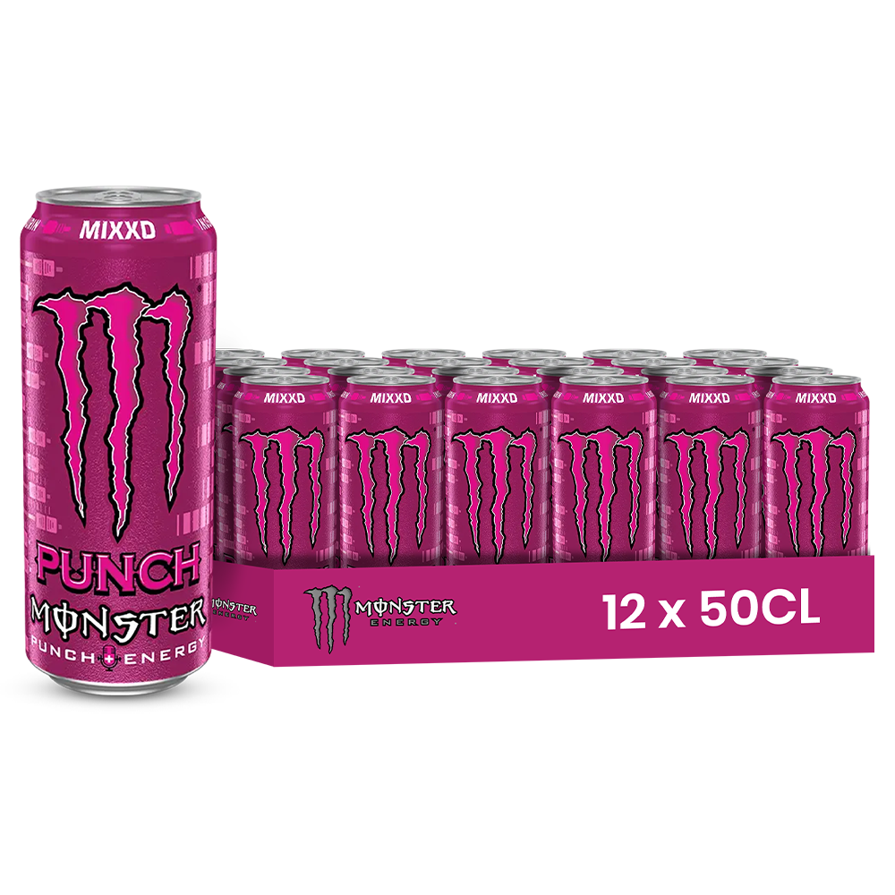 Juiced Monster Mixxd Pack 12 x 50CL – Boisson Énergie Saveur Punch