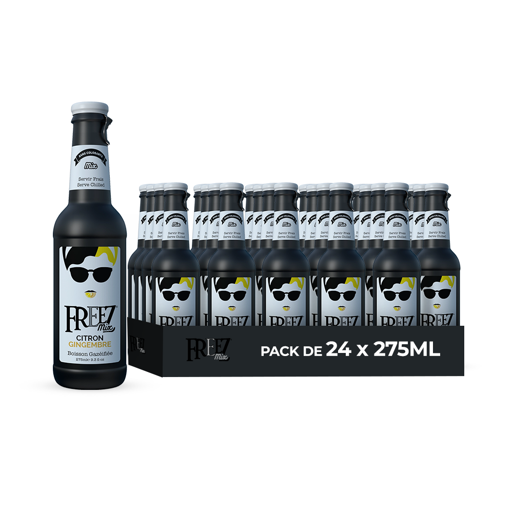 Freezmix Citron & Gingembre Pack 24 x 275ML – Boisson Saveur Citron Gingembre