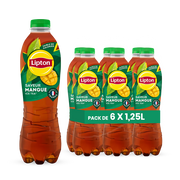 Lipton Ice Tea Mangue Pack 6 x 1,25L – Boisson Thé Glacé Saveur Mangue