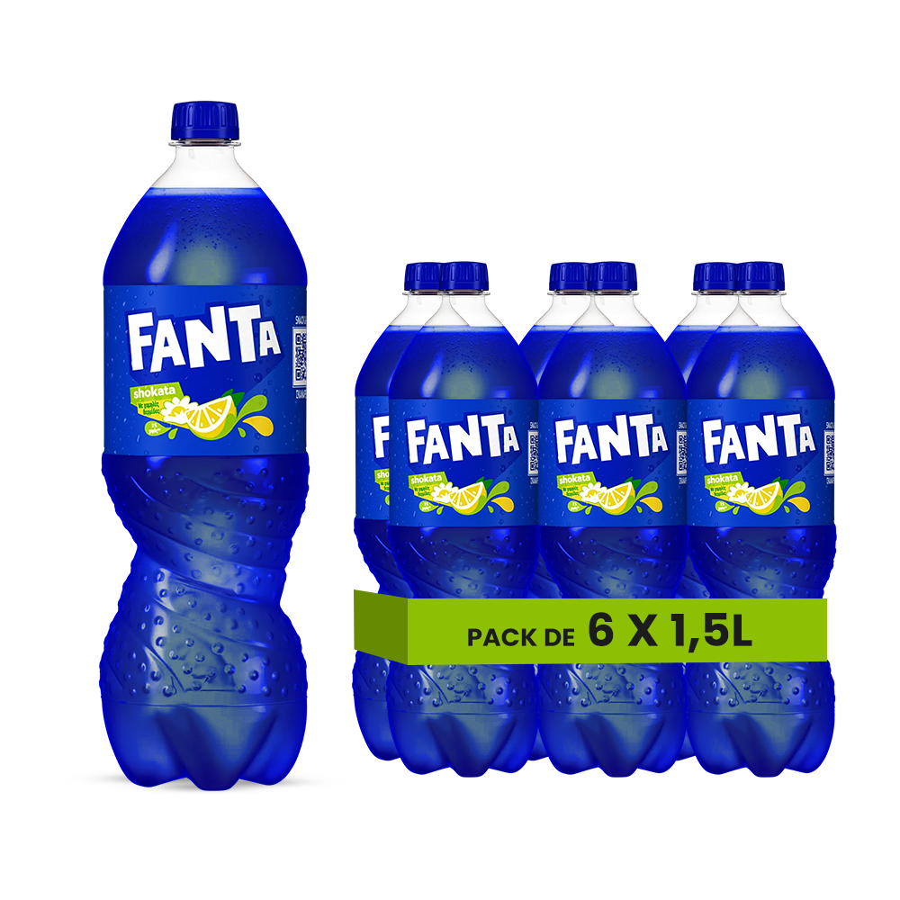 Fanta Shokata (EU) – Pack de 6 Bouteilles (6 x 1.5L) | Édition Fleur de Sureau Citron