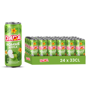 Dada Apple – Pack of 24 Cans (24 x 33cl) | Sour Apple Flavor Soda