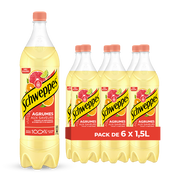 Schweppes Citrus – Pack of 6 1.5L Bottles | Sparkling Citrus Flavored Drink