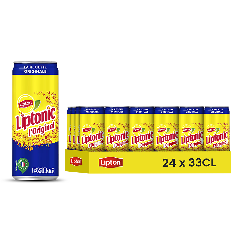 Liptonic Lipton Ice Tea Sparkling Pack 24 x 33CL Slim – Sparkling Tea Drink