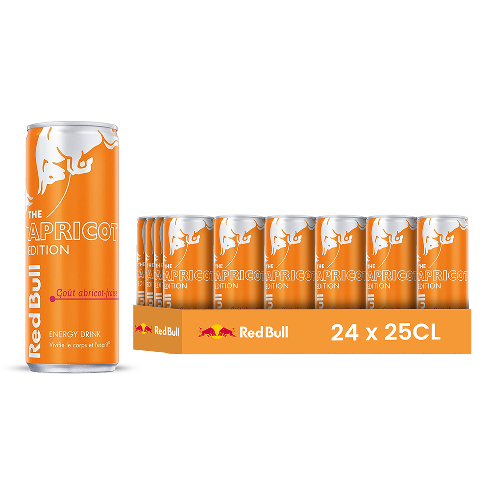Red Bull Apricot Edition Pack 24 x 25CL – Édition Saveur Abricot