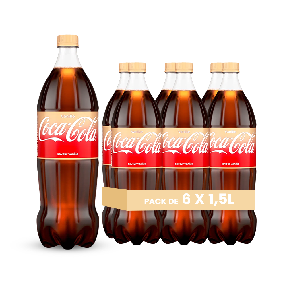 Coca Cola Vanille Pack de 6 x 1.5L x 52 (FR)