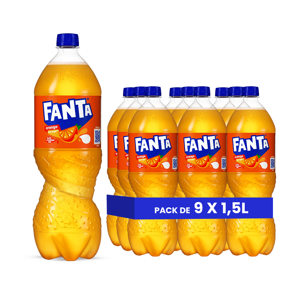 Fanta Orange 9 x 1.5L x 48 (FR)