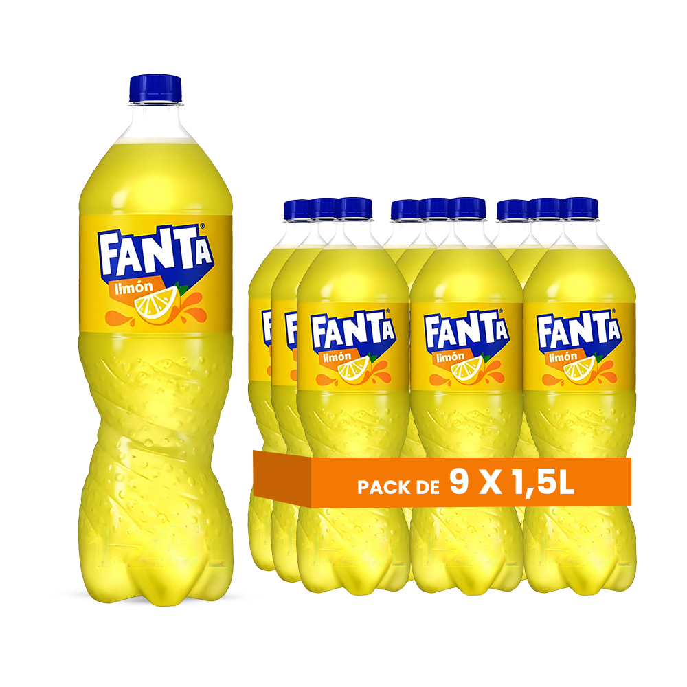 Fanta Lemon Pack of 9 x 1.5L x 48 (FR)