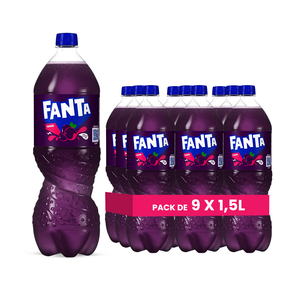 Fanta Blackcurrant Pack of 9 x 1.5L x 48 (FR)
