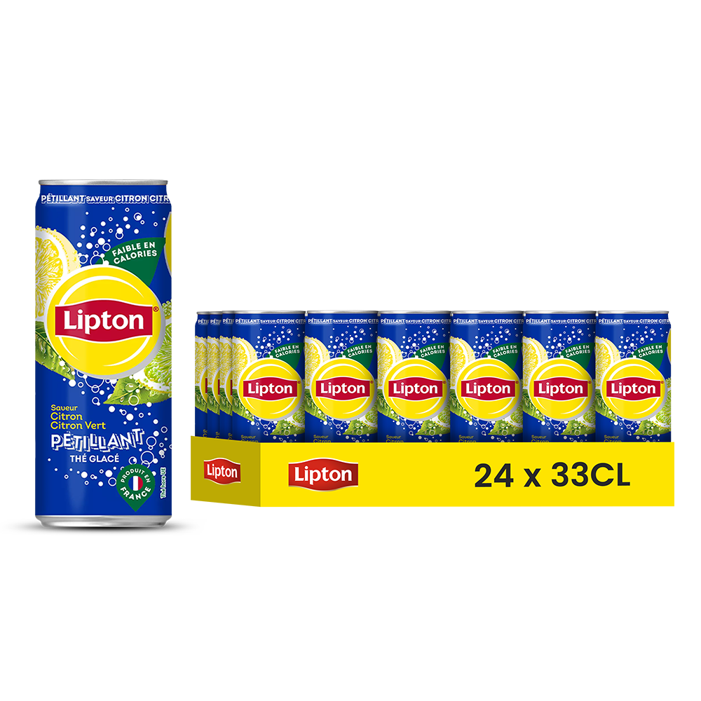 Lipton Ice Tea Citron Citron Vert Pétillant Pack de 24 x 33CL x 99 (FR)