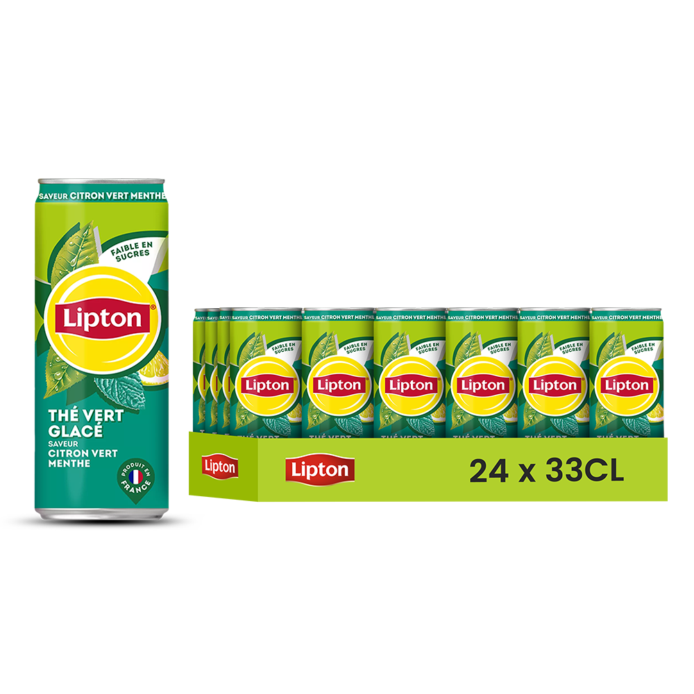 Lipton Ice Tea Citron Vert Menthe Pack de 24 x 33CL x 99 (FR)