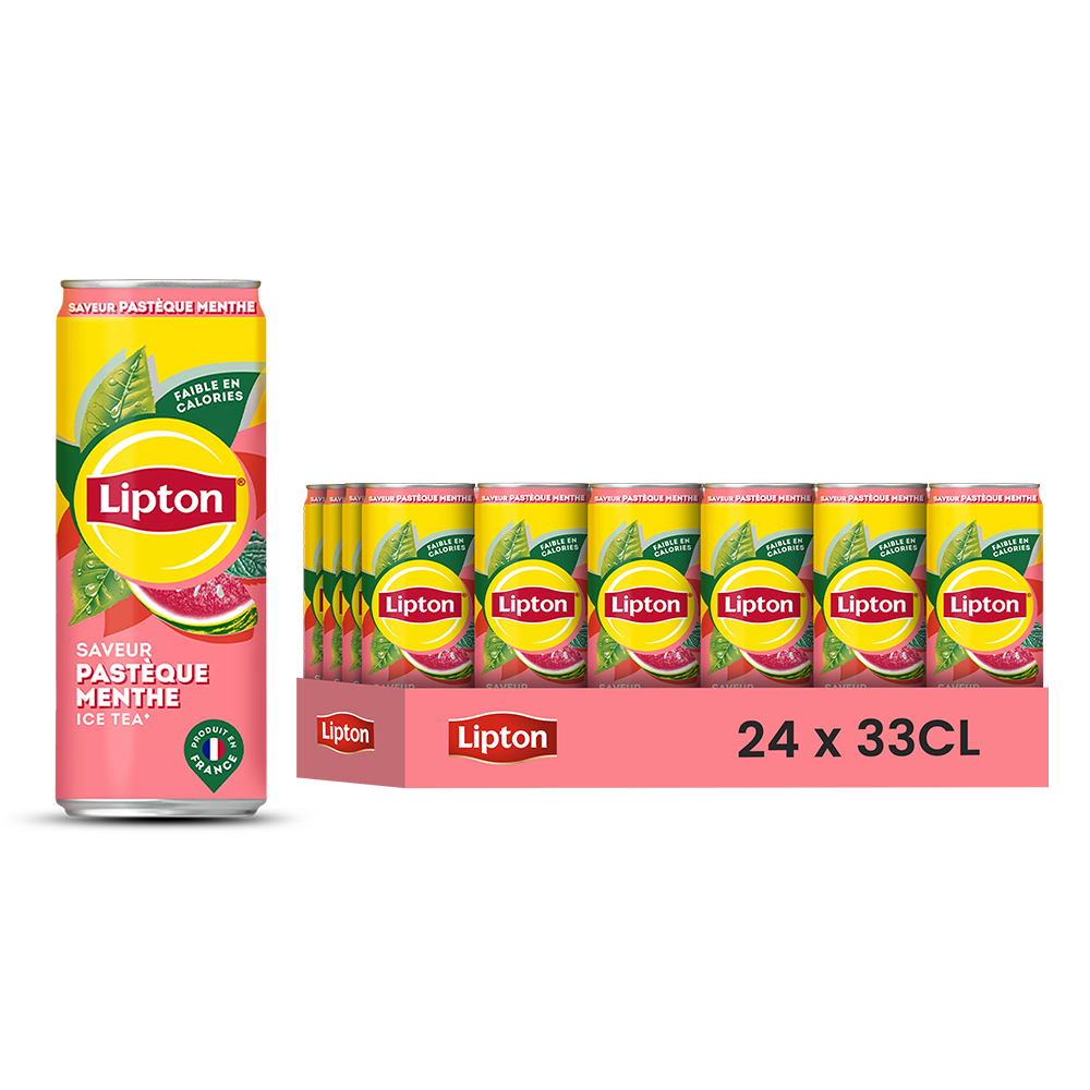 Lipton Ice Tea Pastèque Menthe Pack de 24 x 33CL x 99 (FR)