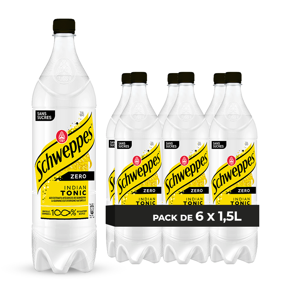 Schweppes Zero Indian Tonic 6 x 1.5L x 84 (FR)