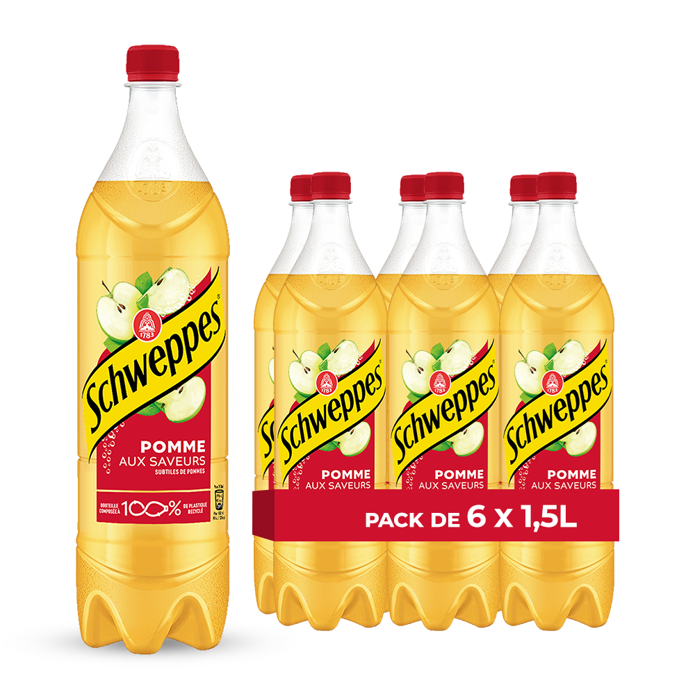 Schweppes Apple Pack of 6 x 1.5L x 84 (FR)