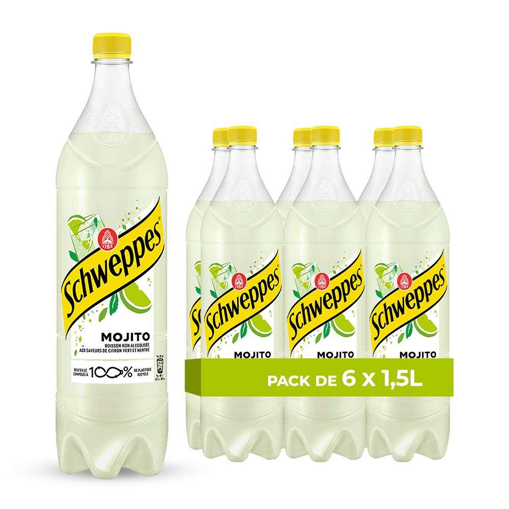 Schweppes Mojito Pack of 6 x 1.5L x 84 (FR)