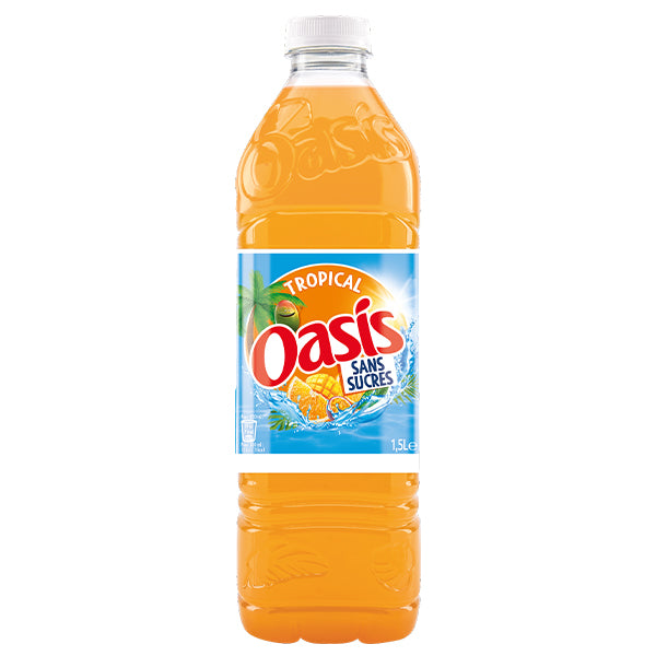 Oasis Tropical Sugar-Free Pack of 6 x 2L x 76 (FR)