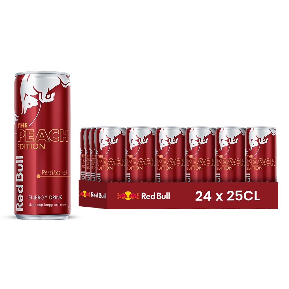 Red Bull Peach Edition Persikosmak Pack de 24 x 25CL x 108 (EU)