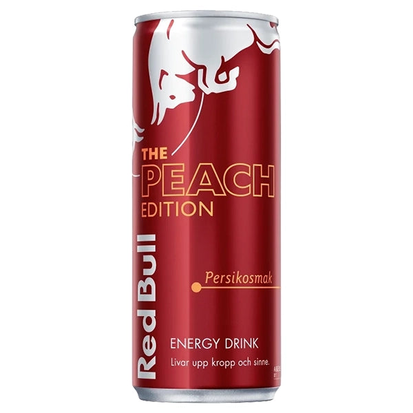 Red Bull Peach Edition Persikosmak Pack de 24 x 25CL x 108 (EU)