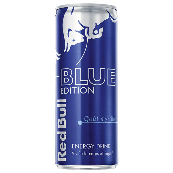 Red Bull Blue Edition – Pack de 24 Canettes (24 x 25cl) | Édition Myrtille