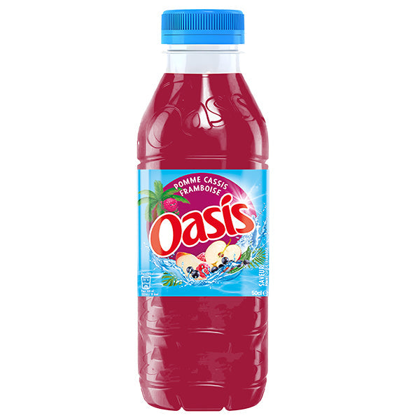 Oasis Pomme Cassis Framboise Pack 12 x 50CL – Boisson Saveur Fruits Rouges