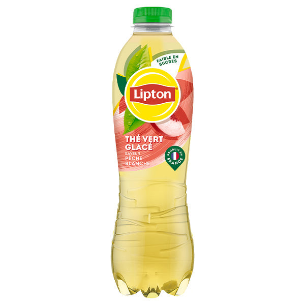 Lipton Ice Tea Pêche Blanche Pack 6 x 1,25L – Thé Glacé Doux Pêche Blanche