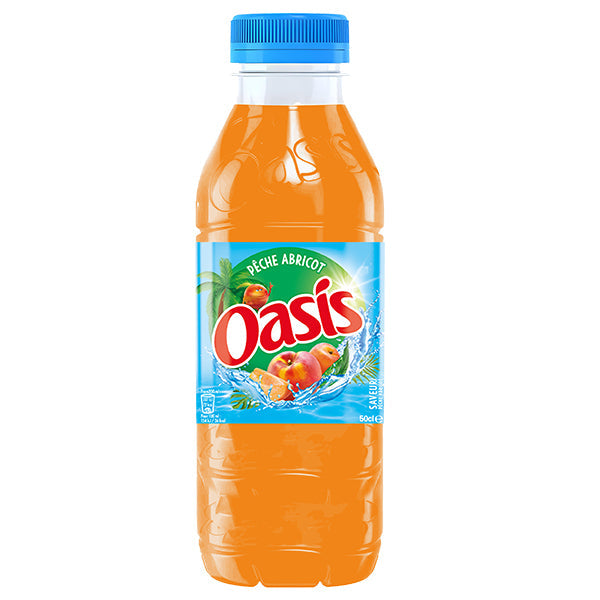 Oasis Pêche Abricot Pack 12 x 50CL – Boisson Saveur Pêche & Abricot