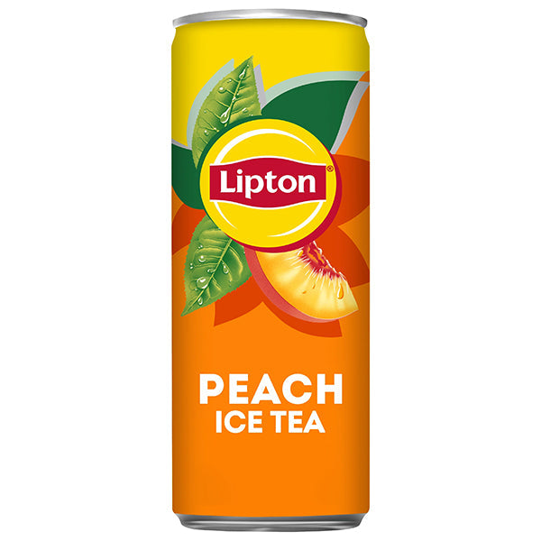 Lipton Ice Tea Pêche – Pack de 24 Canettes (24 x 25cl) | Thé Glacé Rafraîchissant