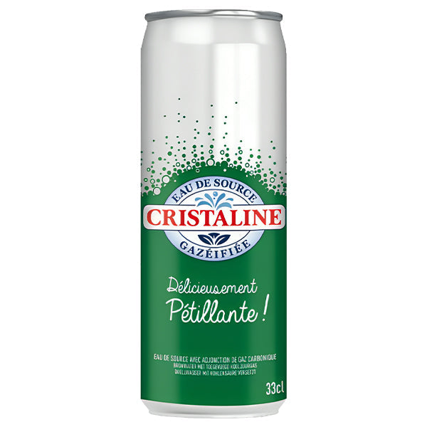 Eau Cristaline Gazeuse – Pack de 24 Bouteilles (24 x 33cl) | Eau Pétillante Naturelle