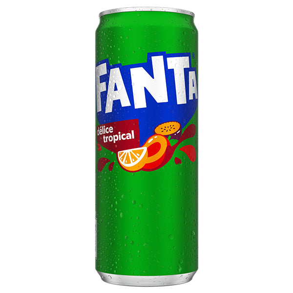 Fanta Délice Tropical (FR) Pack 24 x 33CL – Boisson Tropicale Pétillante